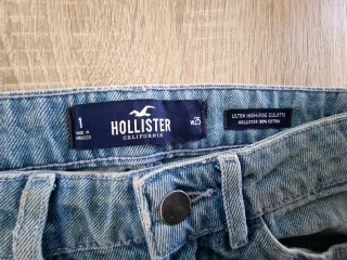 Vaqueros Hollister Anchos Azul Talla M