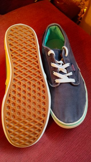 Zapatillas Vans Talla 37 Gris/Verde