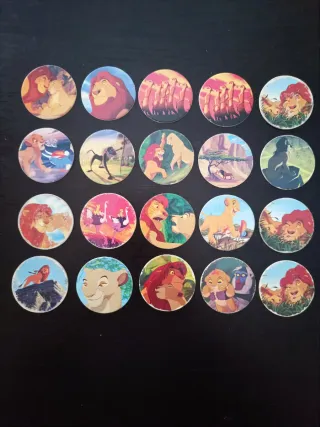 Lote 55 tazos rei leão 