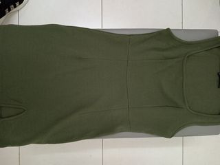 Mini abito verde militare