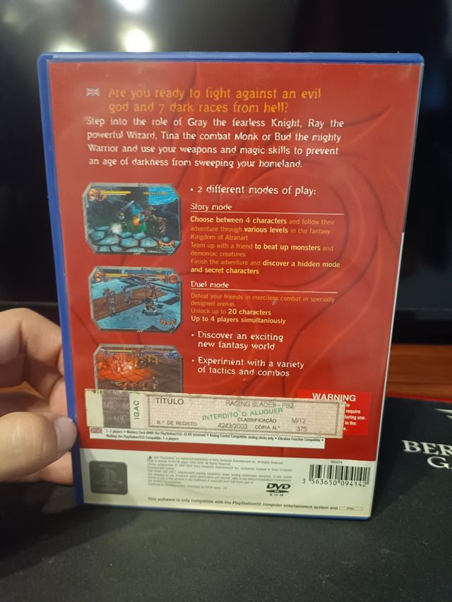 Raging Blades PS2 PAL Español