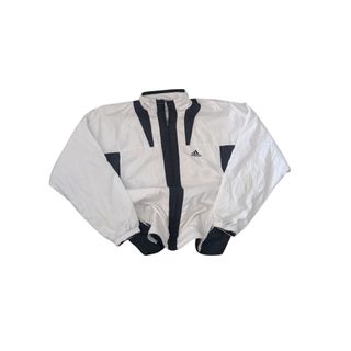 Chaqueta Adidas Vintage 90s Blanca y Negra