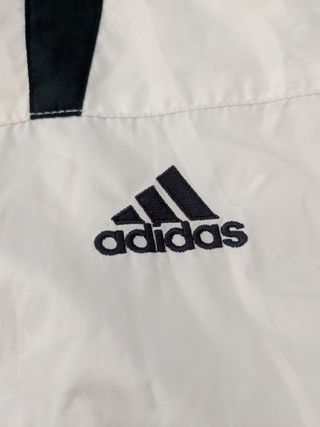 Chaqueta Adidas Vintage 90s Blanca y Negra