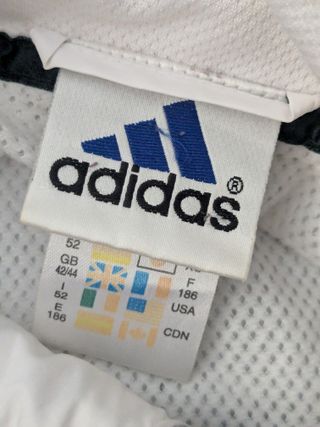 Chaqueta Adidas Vintage 90s Blanca y Negra