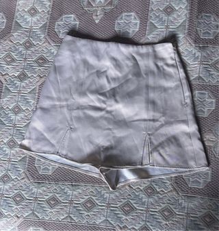 Falda pantalón Zara beige