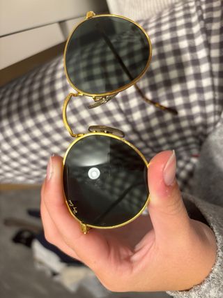 Gafas de Sol Ray-Ban Doradas Redondas