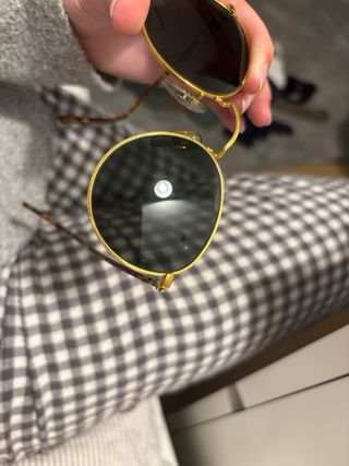 Gafas de Sol Ray-Ban Doradas Redondas