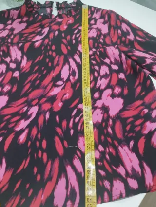 Blusa elegante mujer estampado floral