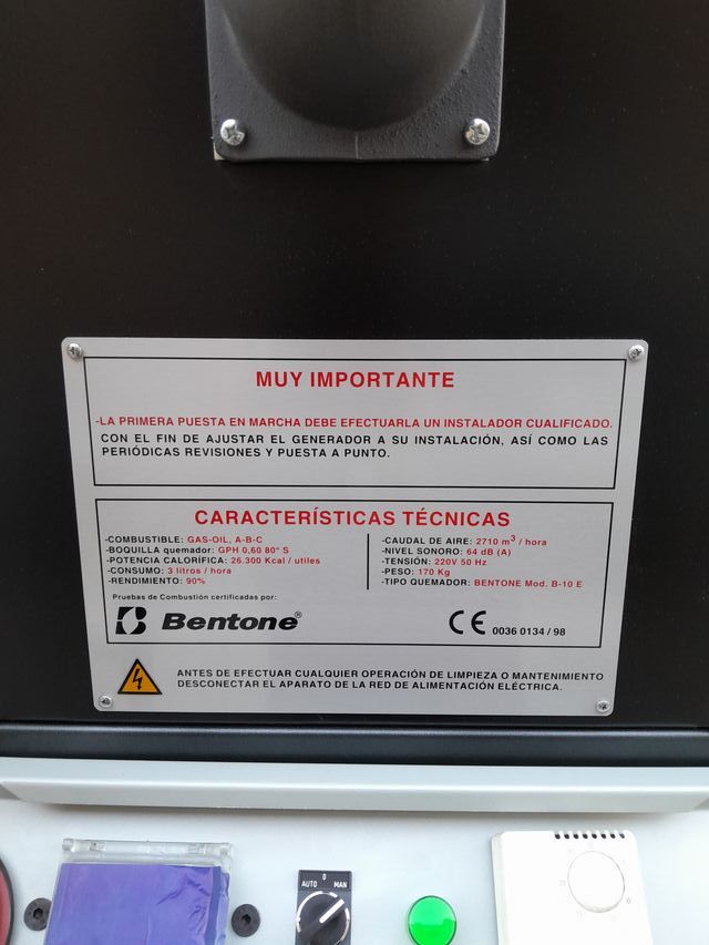 Estufa cañón generador de calor