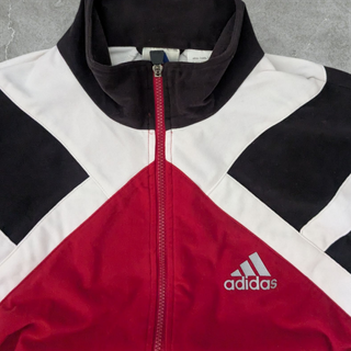 Chaqueta Adidas Vintage 90s Roja Negra