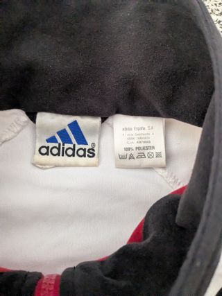 Chaqueta Adidas Vintage 90s Roja Negra