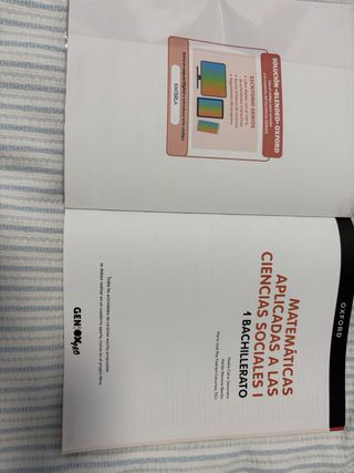 Matemáticas Aplicadas CC. Sociales I 1º Bachill...