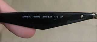 Gafas de sol original Prada Hombre Negras