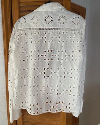 Blusa Zara Blanca Talla S