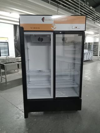 Nevera de bebidas 2 puertas