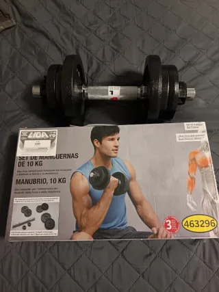Mancuernas 10 kg (2 unidades) con discos