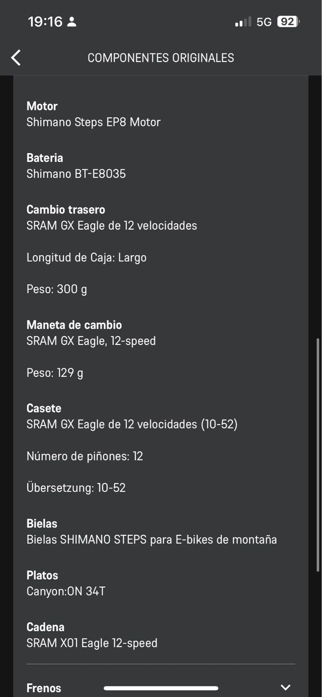 Bicicleta Eléctrica Enduro Canyon Torque ON 9