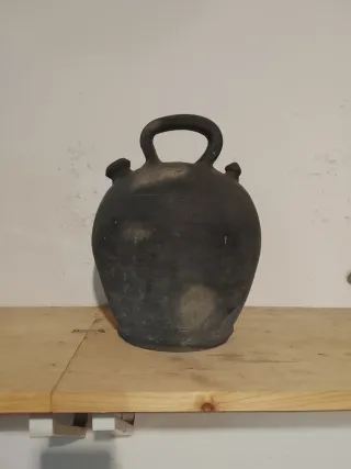 Botijo cántaro negro 31cm