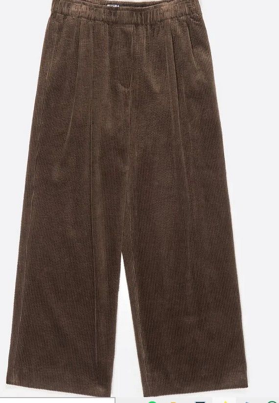 Pantalón Bimba y Lola Pana Algodón AZUL NEGRO