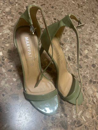 Zapatos de tacón Marypaz verde talla 40