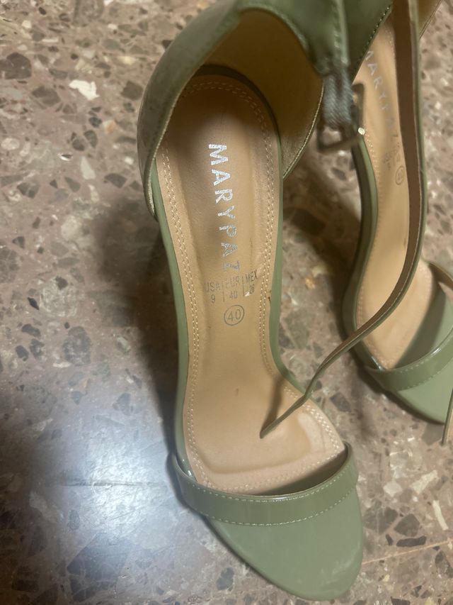 Zapatos de tacón Marypaz verde talla 40