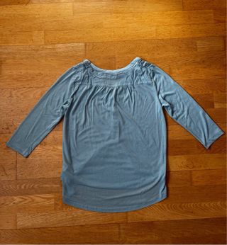 Camiseta H&M azul manga larga talla M