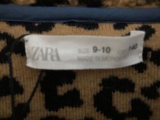 Chaqueta Zara Leopardo Talla 9/10 Años