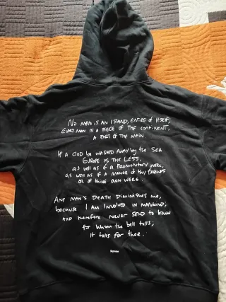 Sudadera Supreme X Corteiz Negra con Capucha