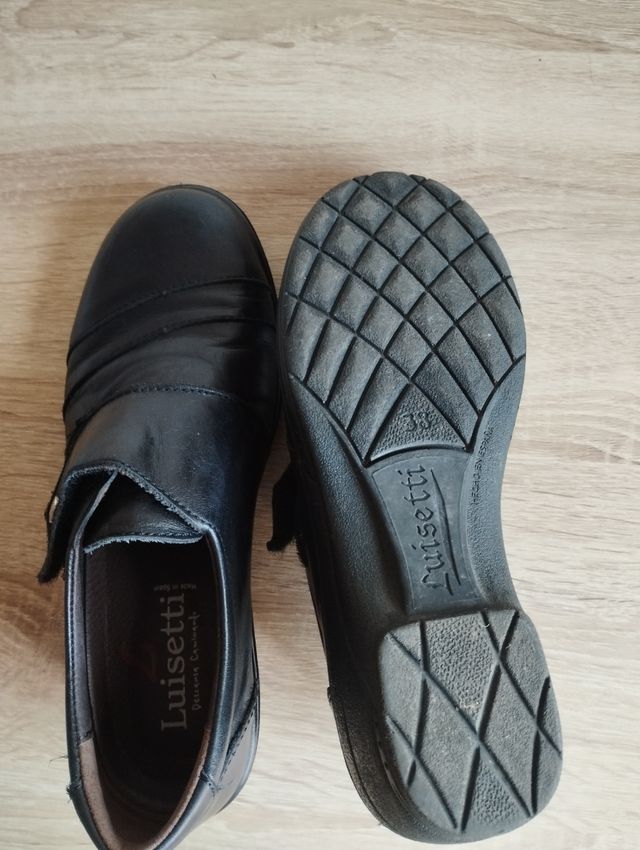Zapatos de piel negros mujer. Hecho en España.