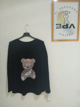 Jersey Negro Manga Larga The Best Bear