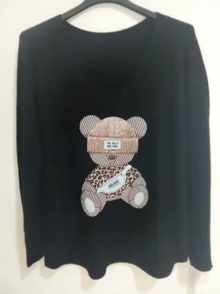 Jersey Negro Manga Larga The Best Bear