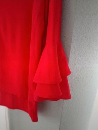 Blusa Zara Roja Talla M Nueva