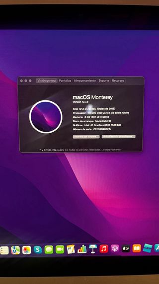 iMac 21,5 2016 Plata