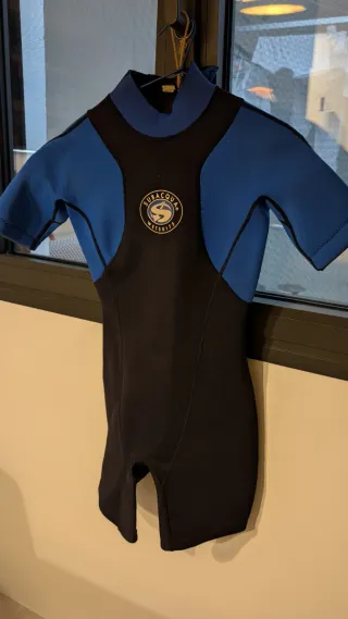 Traje de neopreno Subacqua azul y negro