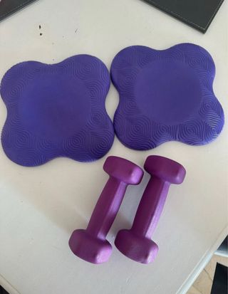 2 manubri da 1 kg + 2 cursori 