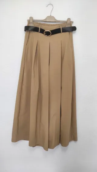 Pantalón Palazzo Beige Nuevo