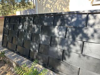 Valla de hierro forjado diseño moderno