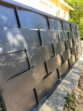 Valla de hierro forjado diseño moderno