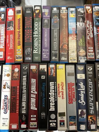 Lote 30 Películas VHS VIDEOCLUB CAJA GRANDE