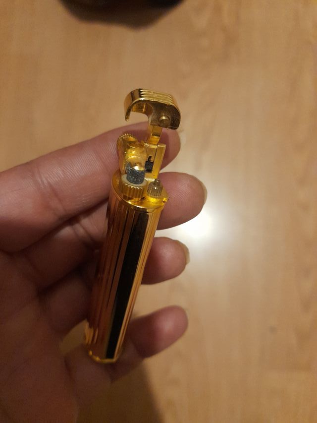 Mechero Silver Match Dorado