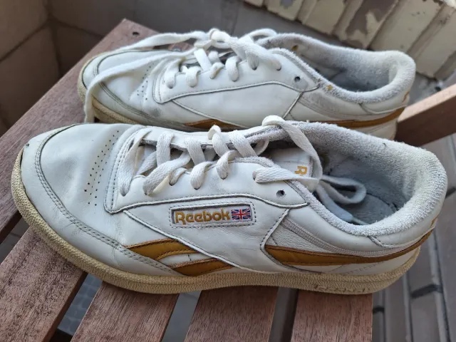 Zapatillas Reebok Classic Blancas y Doradas