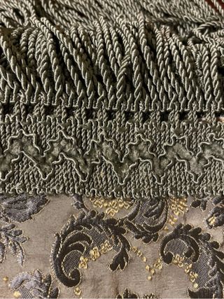 Telo raso oro e grigio