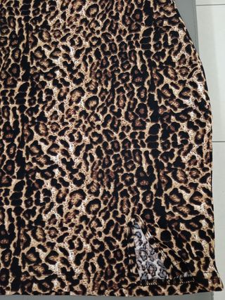 Mini abito fantasia leopardata