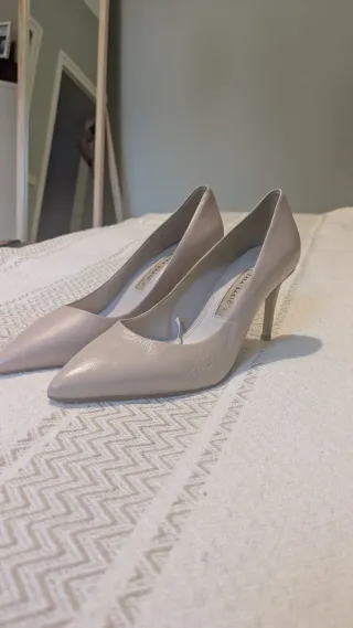 Zapatos de tacón Zara rosa palo