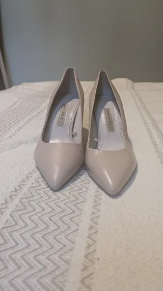 Zapatos de tacón Zara rosa palo