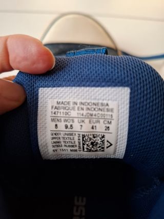 Zapatillas Converse altas azules y grises