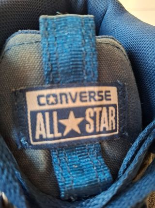 Zapatillas Converse altas azules y grises