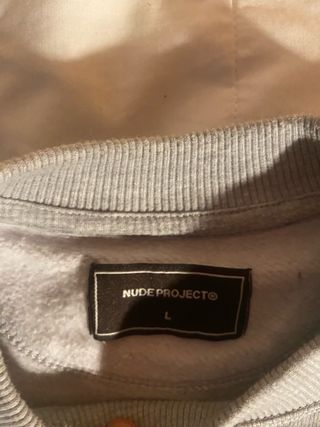 Sudadera Nude Project Gris Talla L