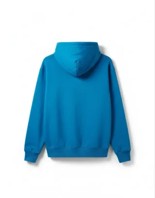 Sudadera azul de hombre ZARA con capucha