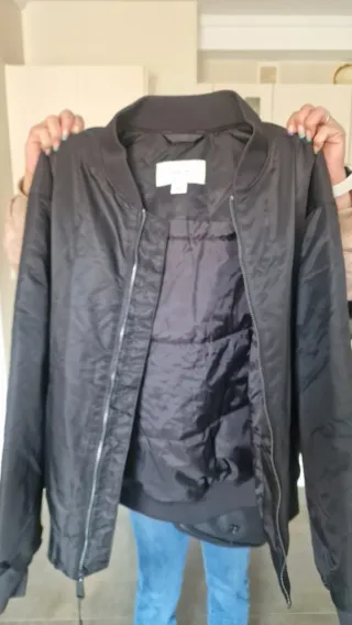Chaqueta Bomber Calvin Klein Jeans Talla M Negra